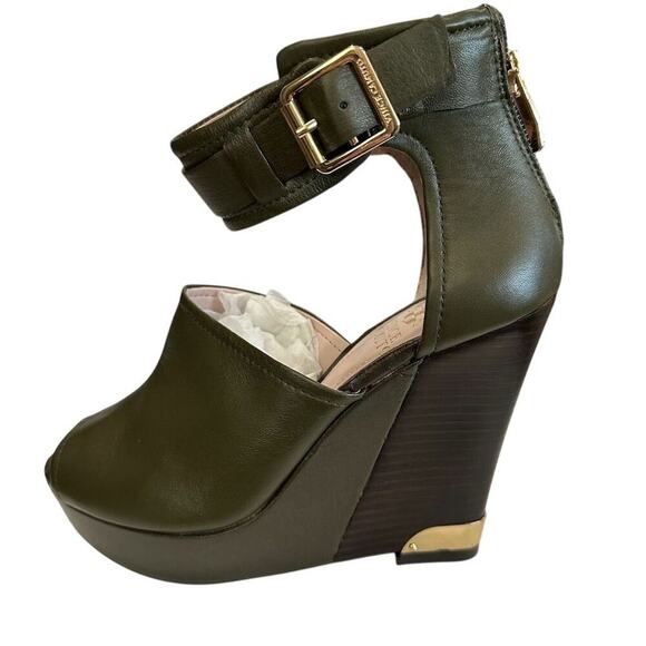 Vince Camuto Women's Olive Green Wedge Sandals Size 6.5M - Standard - Picture 6 of 13